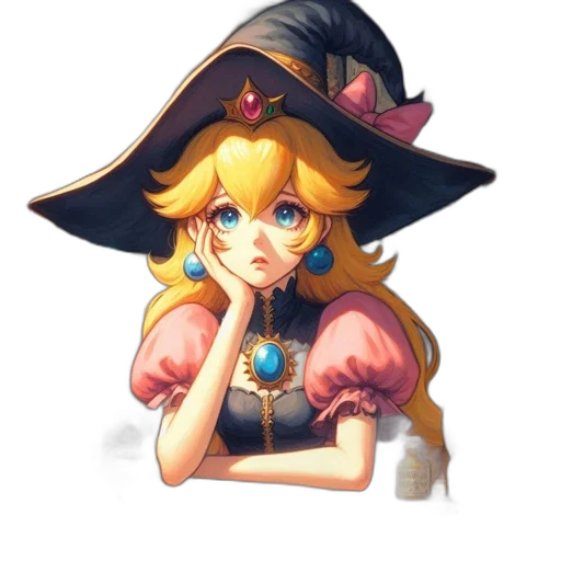 hat, crown, staff, dress transparent PNG cut-out