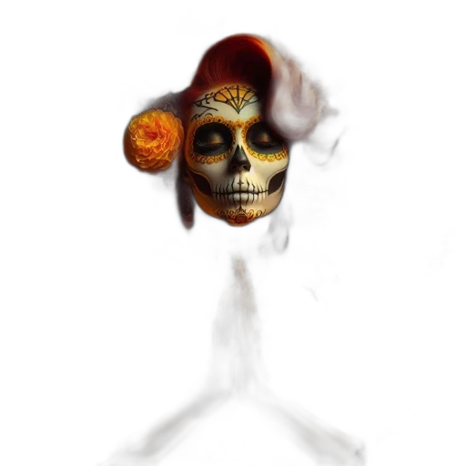 hat, mask, face, staff transparent PNG cut-out