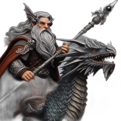 dragon, sword, fantasy art, concept art transparent PNG cut-out