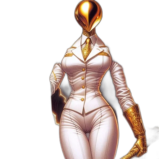 robot, mask, jacket, staff transparent PNG cut-out