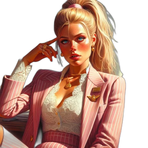 jacket, face, jewelry, dress transparent PNG cut-out
