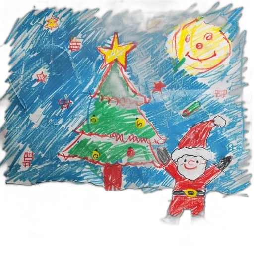 concept art, snow, child, drawing transparent PNG cut-out
