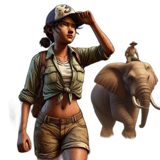 animal, hat, concept art, fantasy art transparent PNG cut-out