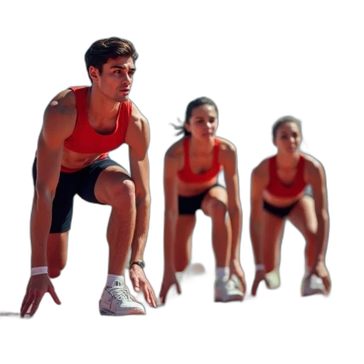 3d render, photorealistic, male, athlete transparent PNG cut-out