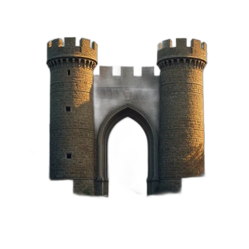 crown, building, sword, dragon transparent PNG cut-out