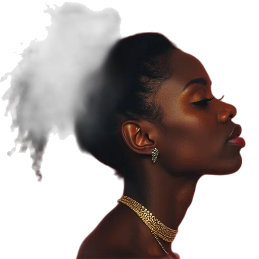 face, jewelry, crown, hair transparent PNG cut-out