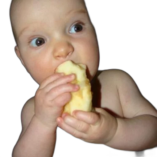 food, face, photorealistic, baby transparent PNG cut-out