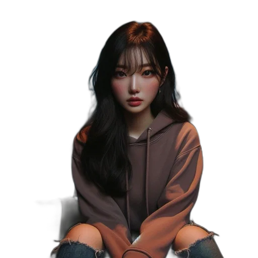 jacket, face, creature, dress transparent PNG cut-out