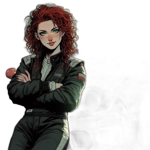 jacket, staff, comic book art, concept art transparent PNG cut-out