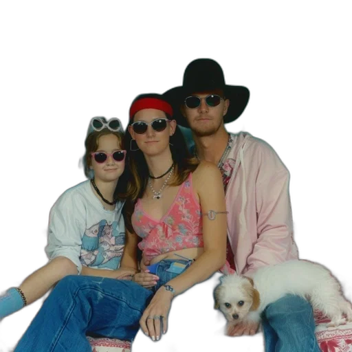 hat, jacket, animal, vaporwave transparent PNG cut-out