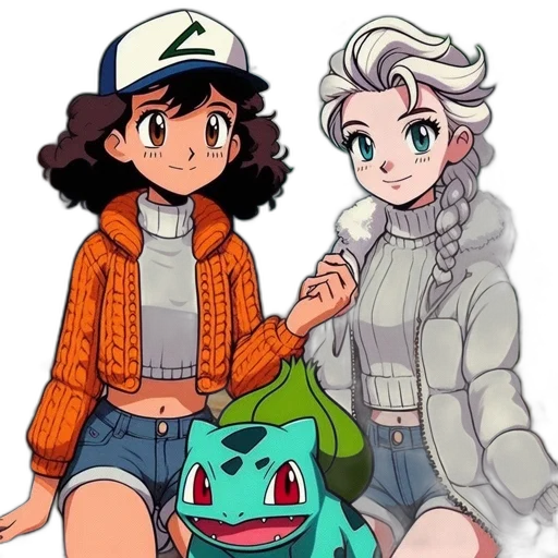 jacket, hat, pixel art, anime transparent PNG cut-out
