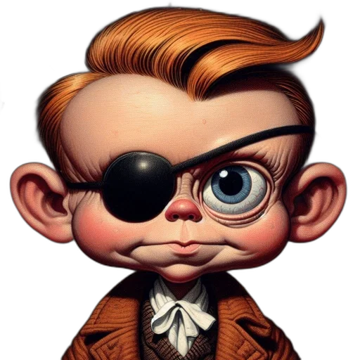 staff, face, cartoon, comic book art transparent PNG cut-out