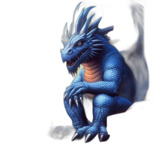 dragon, creature, animal, staff transparent PNG cut-out