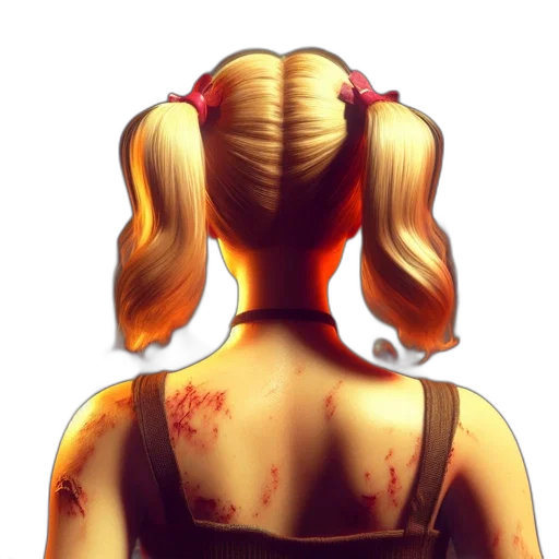 staff, dress, face, hair transparent PNG cut-out