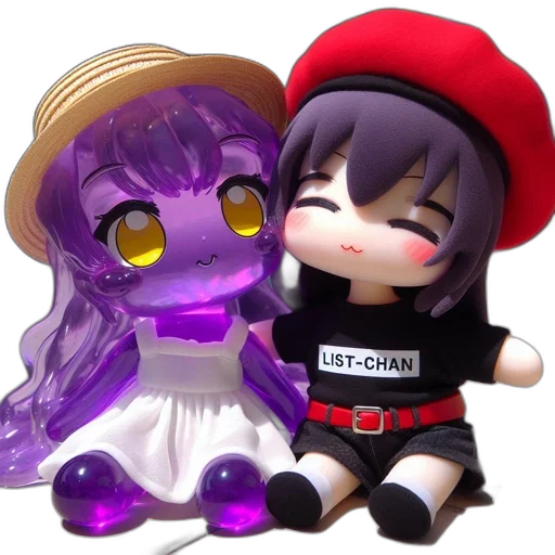 3d render, concept art, two, dolls transparent PNG cut-out