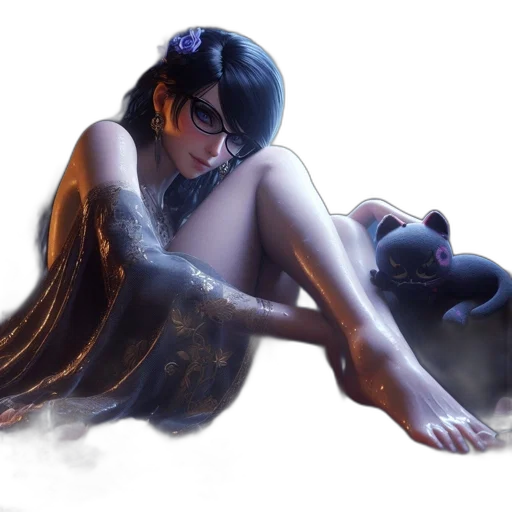 concept art, fantasy art, cyberpunk, photorealistic transparent PNG cut-out