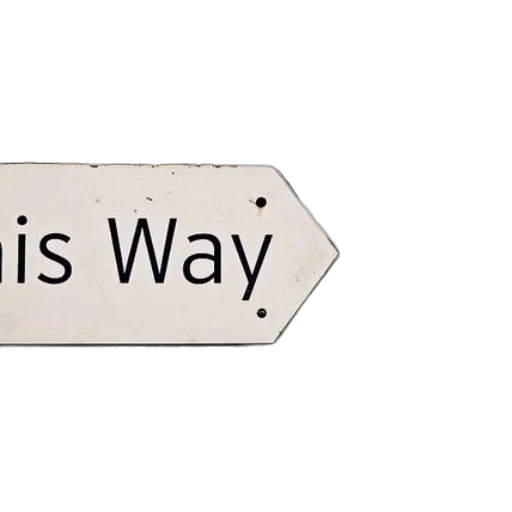 sign, pointing, left, words transparent PNG cut-out