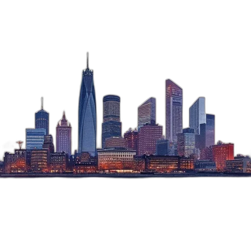 building, concept art, photorealistic, 3d render transparent PNG cut-out