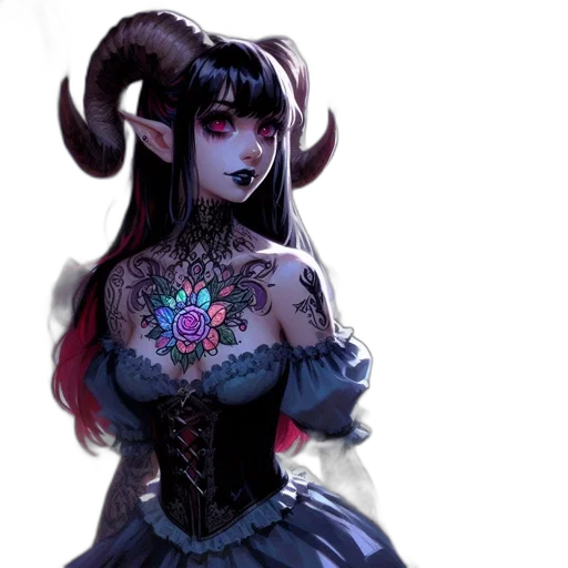 dress, jewelry, fantasy art, concept art transparent PNG cut-out