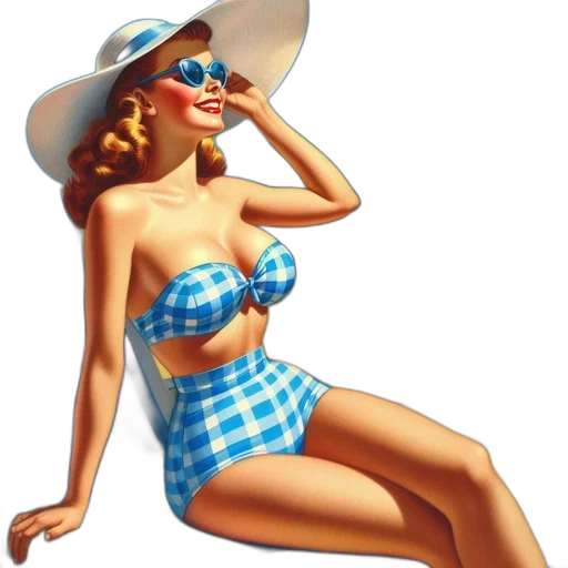 hat, dress, photorealistic, oil painting transparent PNG cut-out