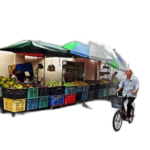 food, vibrant, outdoor, market transparent PNG cut-out