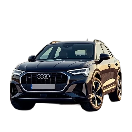 car, photorealistic, 3d render, audi transparent PNG cut-out