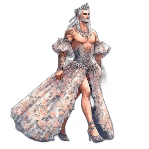 dress, dragon, concept art, fantasy art transparent PNG cut-out