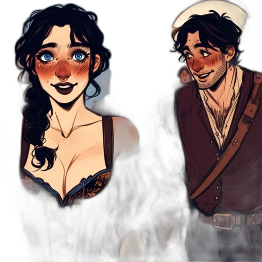 concept art, fantasy art, comic book art, cartoon transparent PNG cut-out