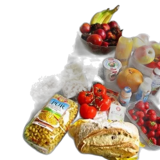 food, photorealistic, 3d render, oil painting transparent PNG cut-out