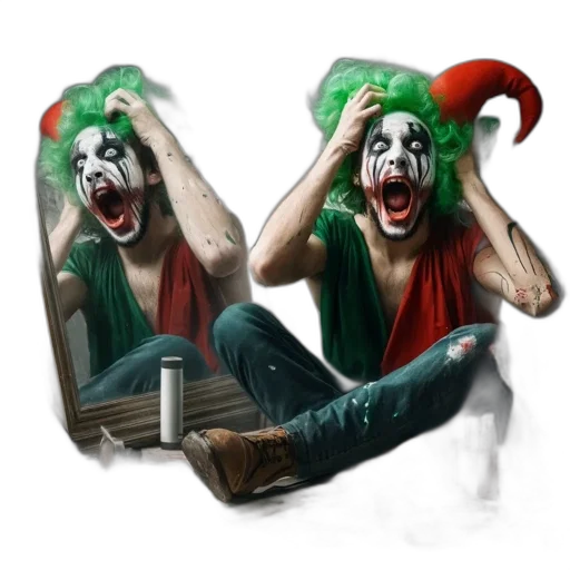 mask, concept art, 3d render, comic book art transparent PNG cut-out