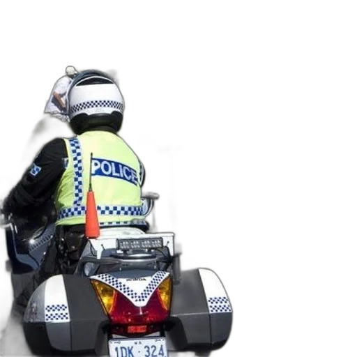 police, officer, motorcycle, number transparent PNG cut-out