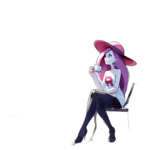 hat, staff, dress, creature transparent PNG cut-out
