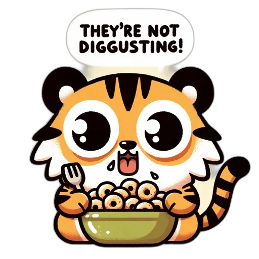 food, creature, cute, cartoon-style transparent PNG cut-out