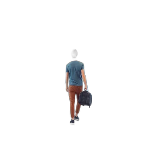jacket, staff, robot, hat transparent PNG cut-out