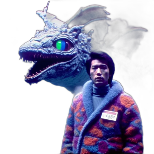 dragon, jacket, creature, animal transparent PNG cut-out
