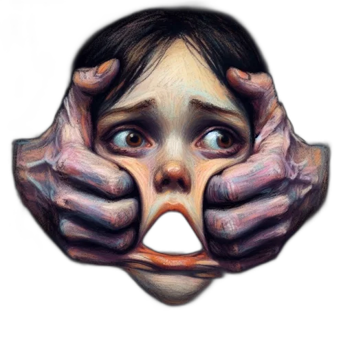mask, face, creature, concept art transparent PNG cut-out