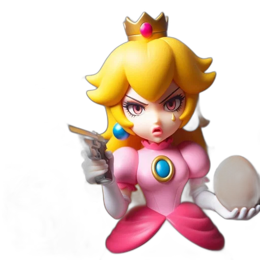 crown, weapon, staff, 3d render transparent PNG cut-out