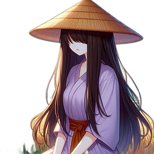 hat, dress, staff, umbrella transparent PNG cut-out