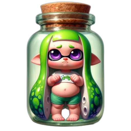 creature, animal, dress, bottle transparent PNG cut-out