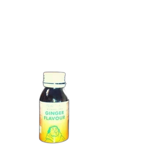 bottle, ginger, flavor, sits transparent PNG cut-out