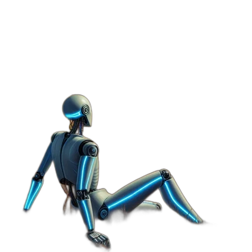 robot, staff, creature, furniture transparent PNG cut-out