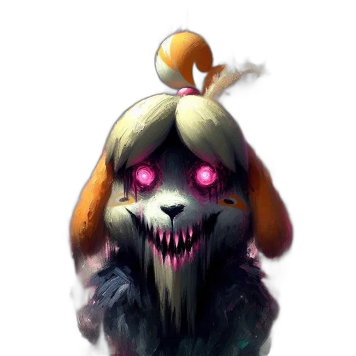 creature, mask, staff, crown transparent PNG cut-out