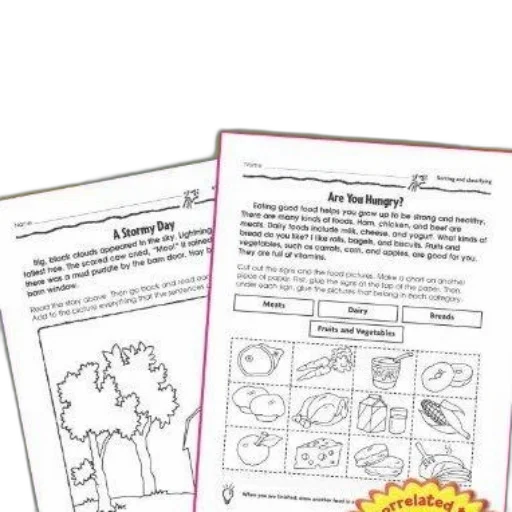 concept art, reading, comprehension, worksheet transparent PNG cut-out