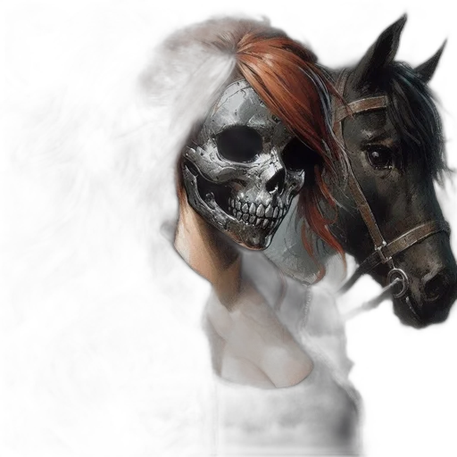 mask, face, photorealistic, fantasy art transparent PNG cut-out