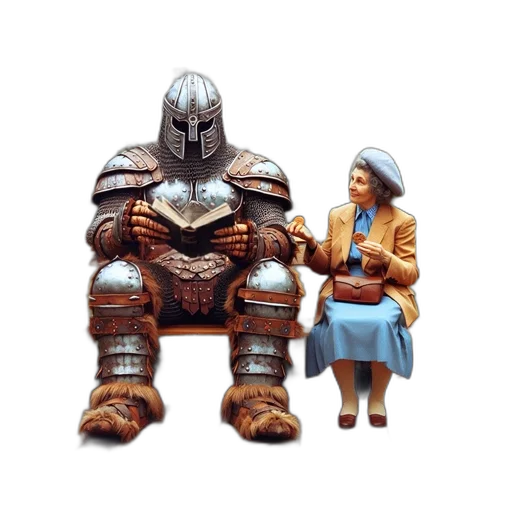 robot, jacket, furniture, creature transparent PNG cut-out