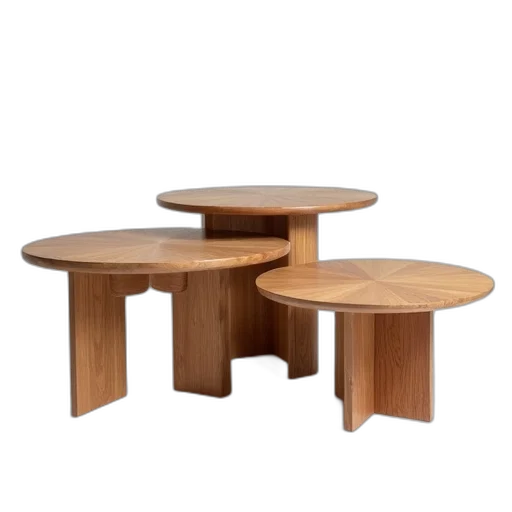 furniture, 3d render, set, three transparent PNG cut-out
