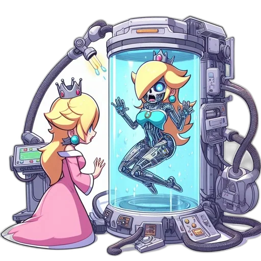 robot, weapon, dress, staff transparent PNG cut-out