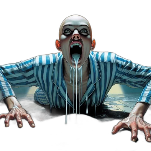 creature, jacket, mask, face transparent PNG cut-out