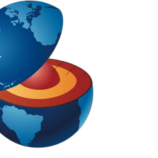 cross-sectional, diagram, earth, layers transparent PNG cut-out