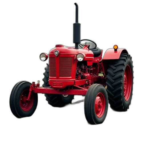 car, robot, red, tractor transparent PNG cut-out